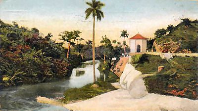 Canal del Acueducto de Albear, que abastecía de agua a La Habana, en una imagen de 1896.