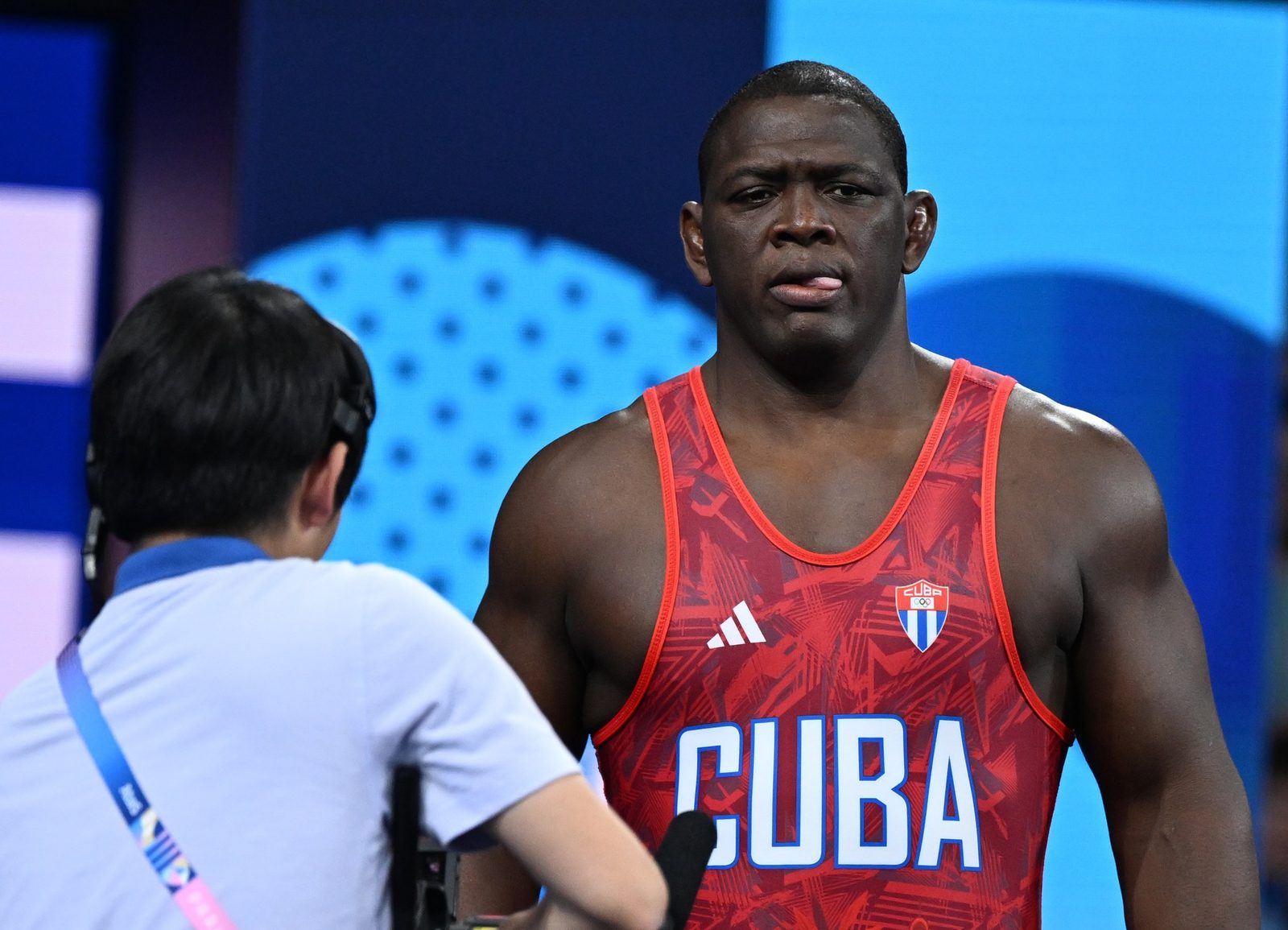 Mijaín López en los Juegos Olímpicos de 2024.