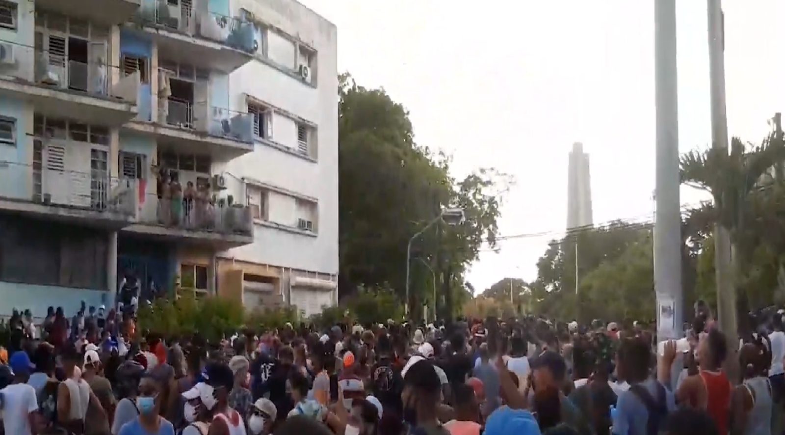 Protestas en La Habana contra el Gobierno cubano, 11 de julio de 2021.